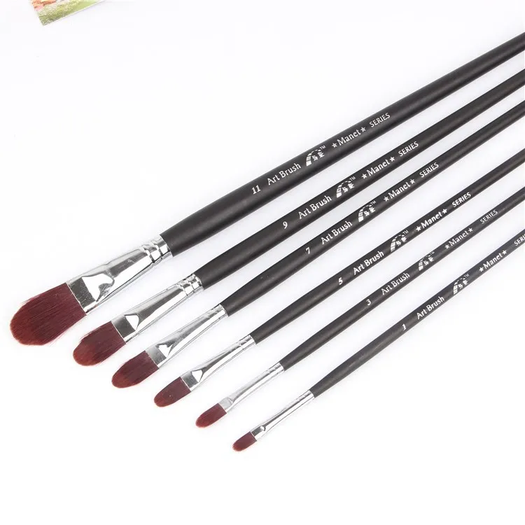 6pcs/Set upscale liqueur red nylon hair brushes matte baclk wood rod Watercolor Gouache painting acrylic Drawing painting pen
6pcs/Set upscale liqueur red nylon hair brushes matte baclk wood rod Watercolor Gouache painting acrylic Drawing painting pen