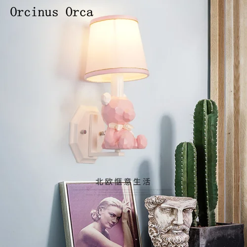 Cartoon Creative Colorful Bear Wall Lamp Boys and Girls Bedroom Children's Room Lamp Nordic Simple LED Animal Wall Lamp
Cartoon Creative Colorful Bear Wall Lamp Boys and Girls Bedroom Children's Room Lamp Nordic Simple LED Animal Wall Lamp