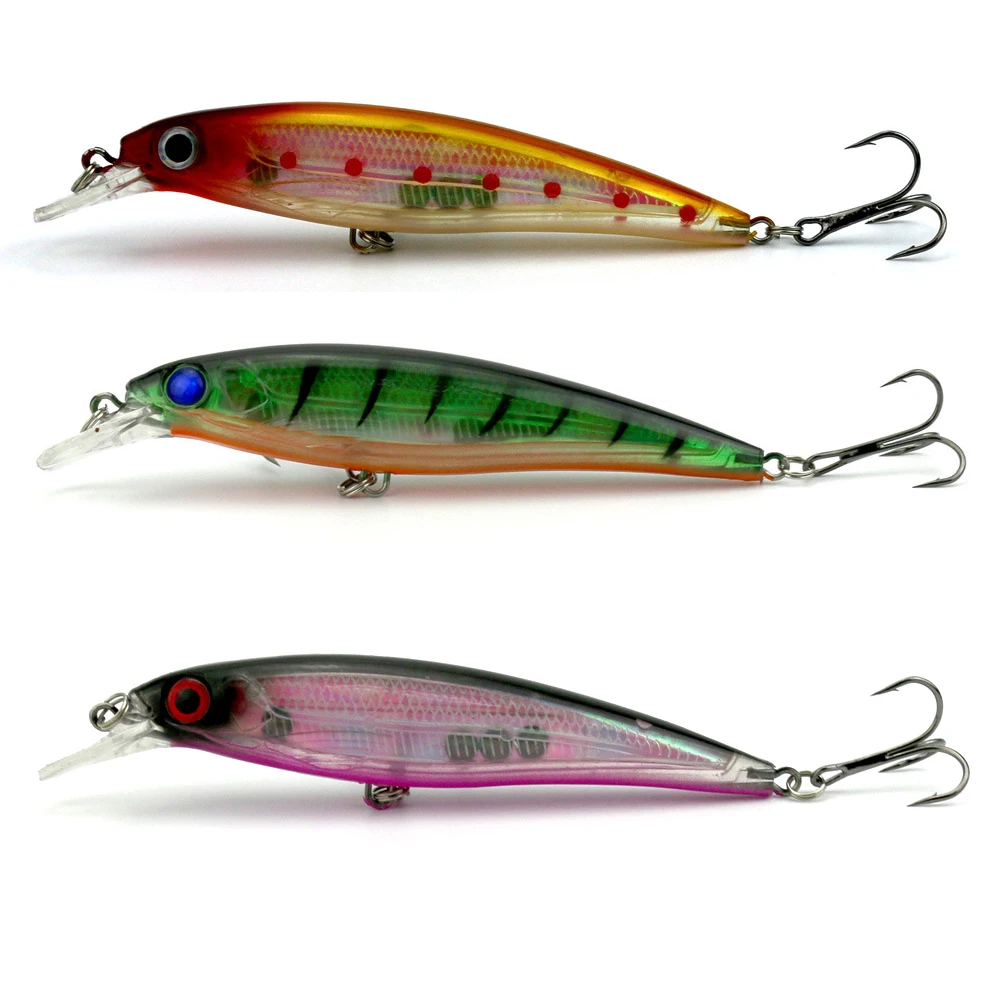 Señuelo minnow flotante vista superior
