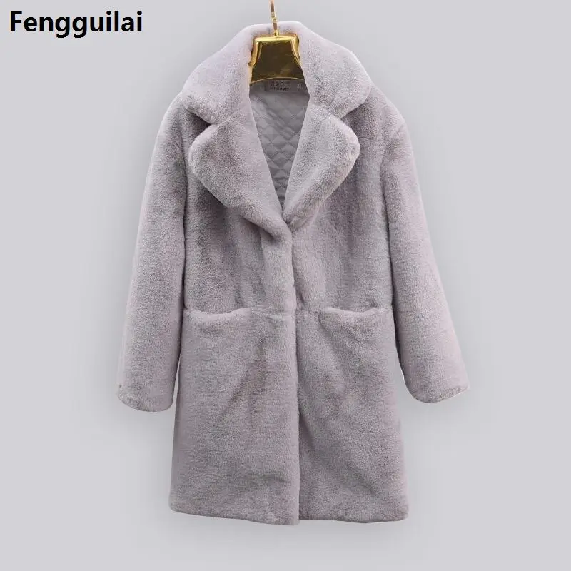 Women Winter Faux Fur Coat Thicken Warm Female Artificial Fur Coats And Jackets Solid Color Coat Of Faux Fur Warm coat
Women Winter Faux Fur Coat Thicken Warm Female Artificial Fur Coats And Jackets Solid Color Coat Of Faux Fur Warm coat