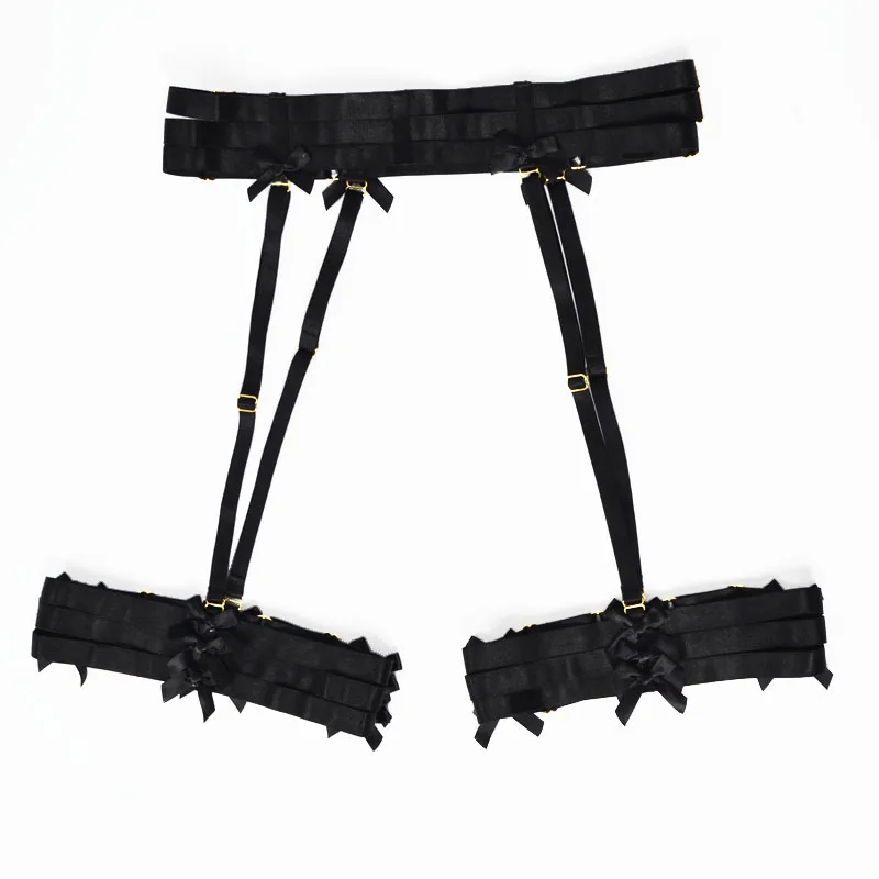 Hot-sell Garter Belt Leg Ring Harness Suspender for stocking punk goth Harajuku harness Black spandex Bride garters belts
Hot-sell Garter Belt Leg Ring Harness Suspender for stocking punk goth Harajuku harness Black spandex Bride garters belts
