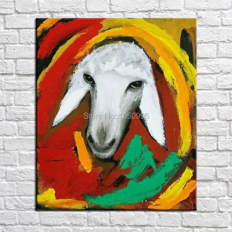 Hand-painted abstract color white goat oil painting on canvas goat big size modern wall pictures for bedroom home decor unframe
Hand-painted abstract color white goat oil painting on canvas goat big size modern wall pictures for bedroom home decor unframe