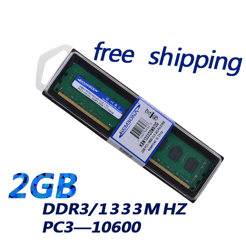 KEMBONA Free Shipping NEW High Quality and Good Price ddr3 1333 2gb Memory RAM for Desktop
KEMBONA Free Shipping NEW High Quality and Good Price ddr3 1333 2gb Memory RAM for Desktop
