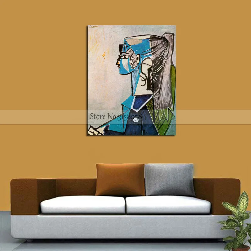 handmade high quality Oil Painting Reproduction on Linen Canvas portrait of sylvette david in green portrait Picture For Home
handmade high quality Oil Painting Reproduction on Linen Canvas portrait of sylvette david in green portrait Picture For Home