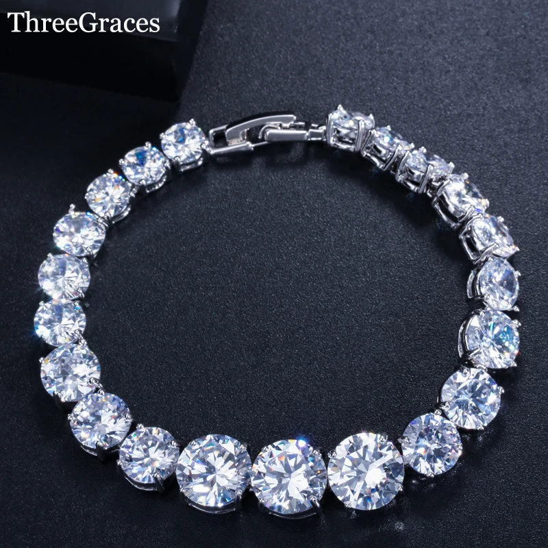 ThreeGraces Famous Brand Fashion Jewelry Sparkling Big Round Female Cubic Zirconia Crystal Strand Bracelets For Women BR037
ThreeGraces Famous Brand Fashion Jewelry Sparkling Big Round Female Cubic Zirconia Crystal Strand Bracelets For Women BR037