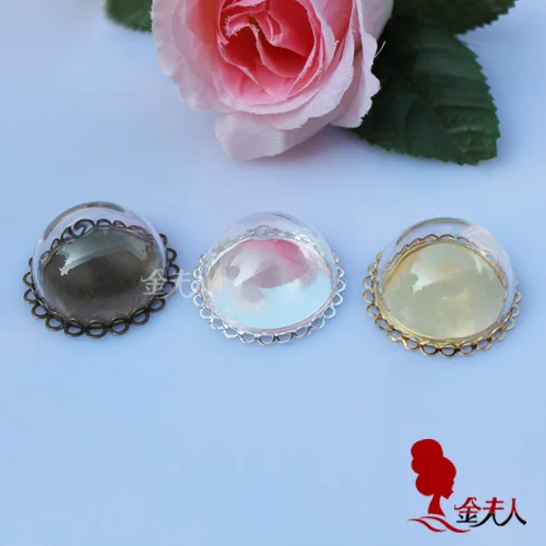 Diy accessories wishing bottle semi-cirle 20mm glass cover double layer lace bottom
Diy accessories wishing bottle semi-cirle 20mm glass cover double layer lace bottom