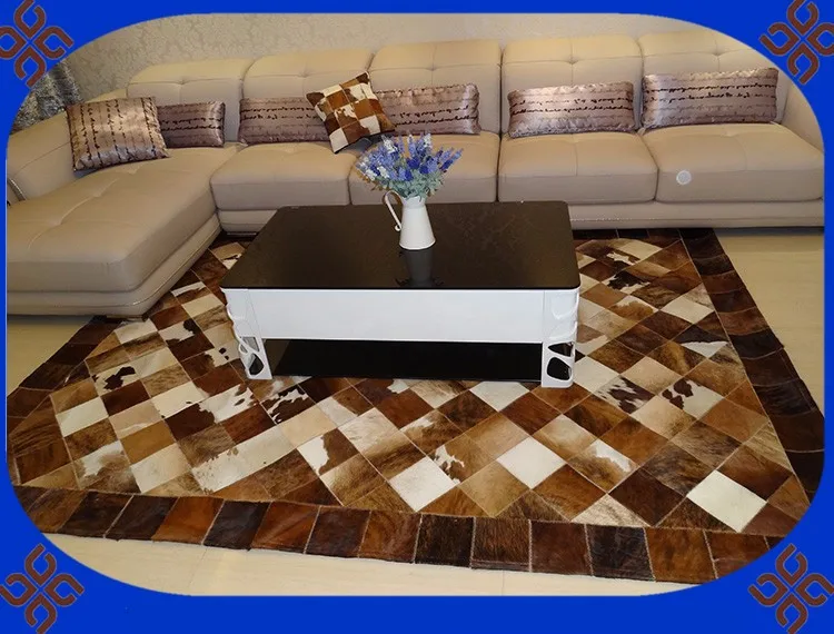 Fashionable art carpet 100% natural genuine cowhide leather flower carpet design
Fashionable art carpet 100% natural genuine cowhide leather flower carpet design