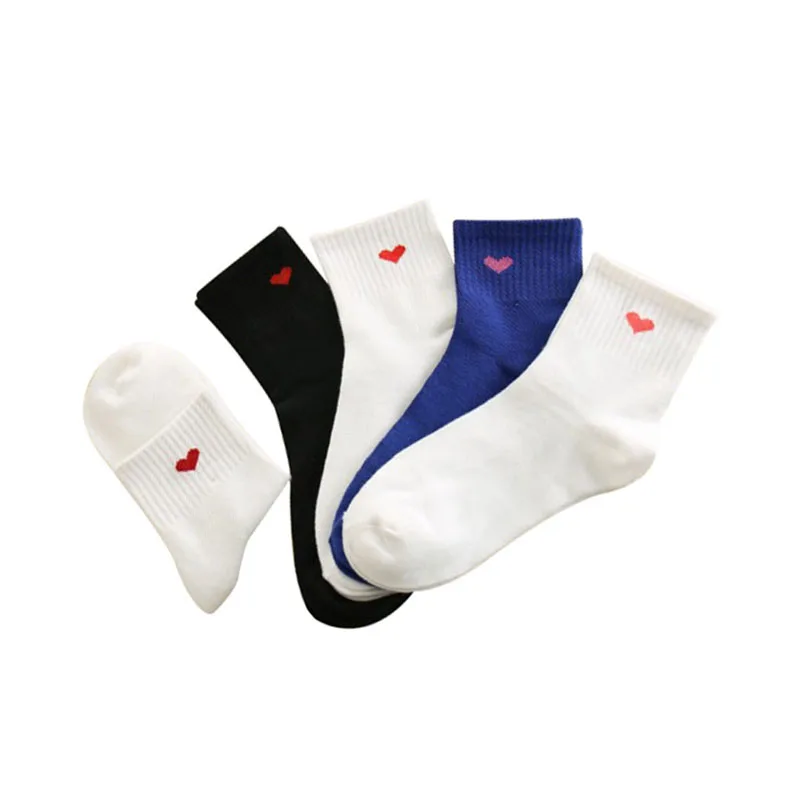 5 Pairs/lot Women Socks Candy Color Red Heart Cute College Style Short Art Socks Summer Breathable Cotton Female Sock Calcetines
5 Pairs/lot Women Socks Candy Color Red Heart Cute College Style Short Art Socks Summer Breathable Cotton Female Sock Calcetines