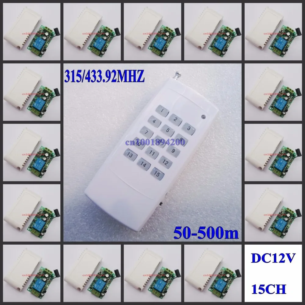 12V15CH RF wireless remote control switch system 15receivers&1 transmitter independently Toggle/Momentary/Latched Adjustable
12V15CH RF wireless remote control switch system 15receivers&1 transmitter independently Toggle/Momentary/Latched Adjustable