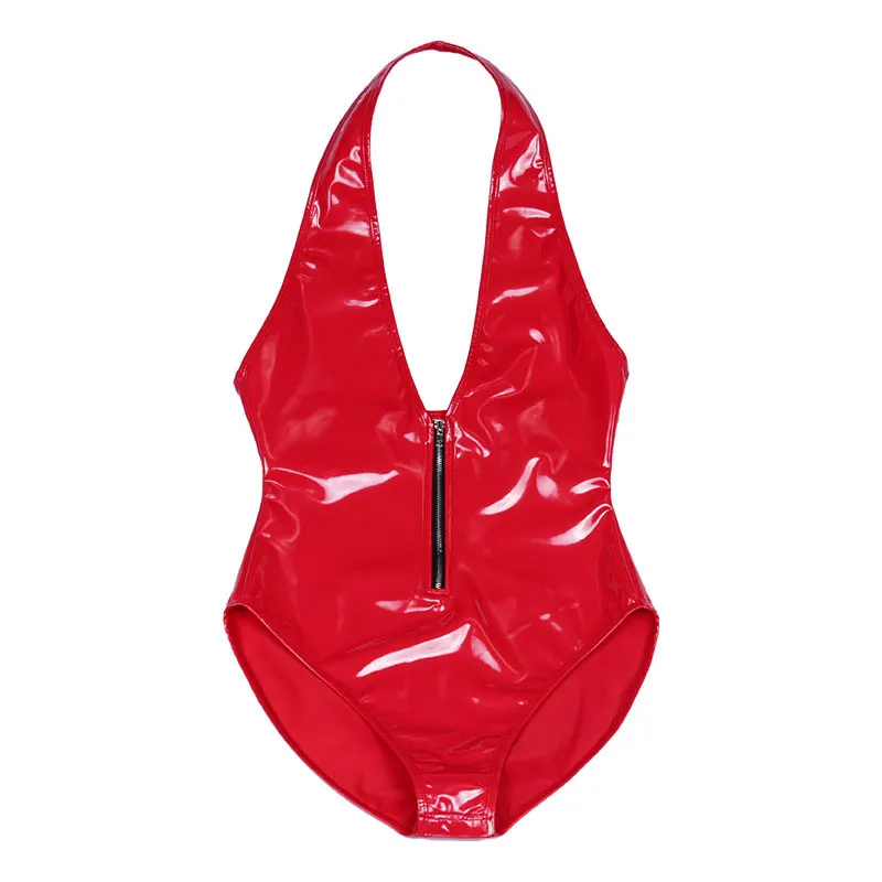 Sexy Women PVC Shiny Deep V Neck High Cut Bodysuit Backless Bodysuit Stage Wear Jumpsuit With Wrapped Chest Plus Size F60
Sexy Women PVC Shiny Deep V Neck High Cut Bodysuit Backless Bodysuit Stage Wear Jumpsuit With Wrapped Chest Plus Size F60