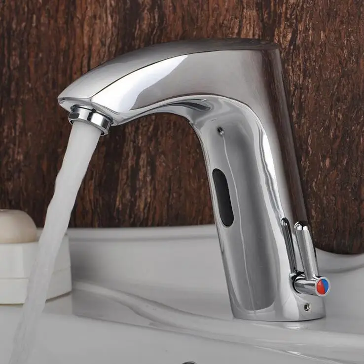 Copper automatic water sense faucet, Bathroom wash basin sense faucet mixer tap,Toilet brass infrared sense faucet chrome plated
Copper automatic water sense faucet, Bathroom wash basin sense faucet mixer tap,Toilet brass infrared sense faucet chrome plated