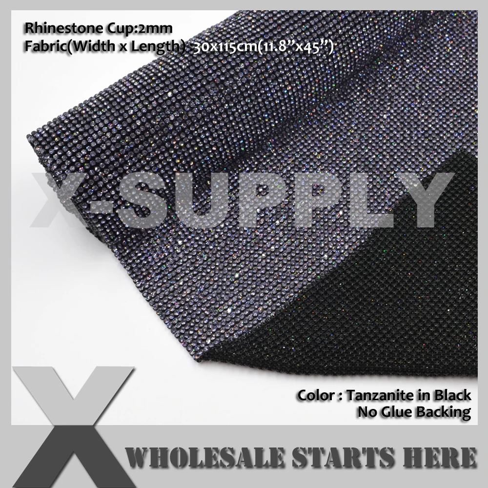 30x115cm Tanzanite Rhinestone Fabric Mesh Sheet in BLACK Metal Base Without Iron On Glue,Used For Garment,Evening Dress,Shoes
30x115cm Tanzanite Rhinestone Fabric Mesh Sheet in BLACK Metal Base Without Iron On Glue,Used For Garment,Evening Dress,Shoes
