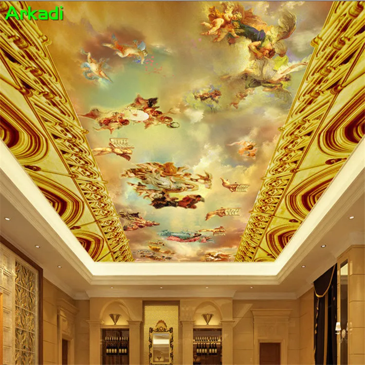 Custom wall mural European Classic Angel figure Oil painting Ceiling Ceiling Bedroom Parlor Zenith Wallpaper Hotel KTV Hotel
Custom wall mural European Classic Angel figure Oil painting Ceiling Ceiling Bedroom Parlor Zenith Wallpaper Hotel KTV Hotel