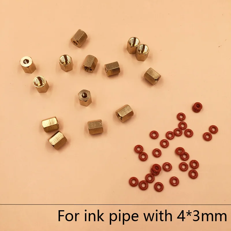 20pcs wholesale Mimaki Roland Mutoh printer ink tube connector copper nut screw with O ring damper clamp with 4*3mm
20pcs wholesale Mimaki Roland Mutoh printer ink tube connector copper nut screw with O ring damper clamp with 4*3mm