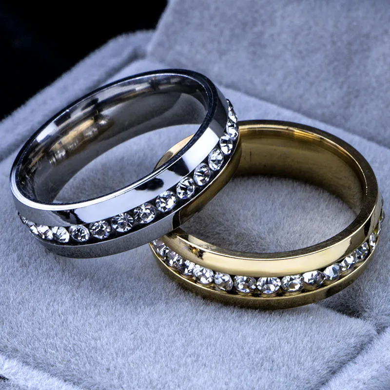 Хит продаж, 20 шт., обручальные кольца Стразы из чешского золота 18 К, серебра P, из нержавеющей стали, оптовая продажа, модные ювелирные изделия 284A347 
Хит продаж, 20 шт., обручальные кольца Стразы из чешского золота 18 К, серебра P, из нержавеющей стали, оптовая продажа, модные ювелирные изделия 284A347