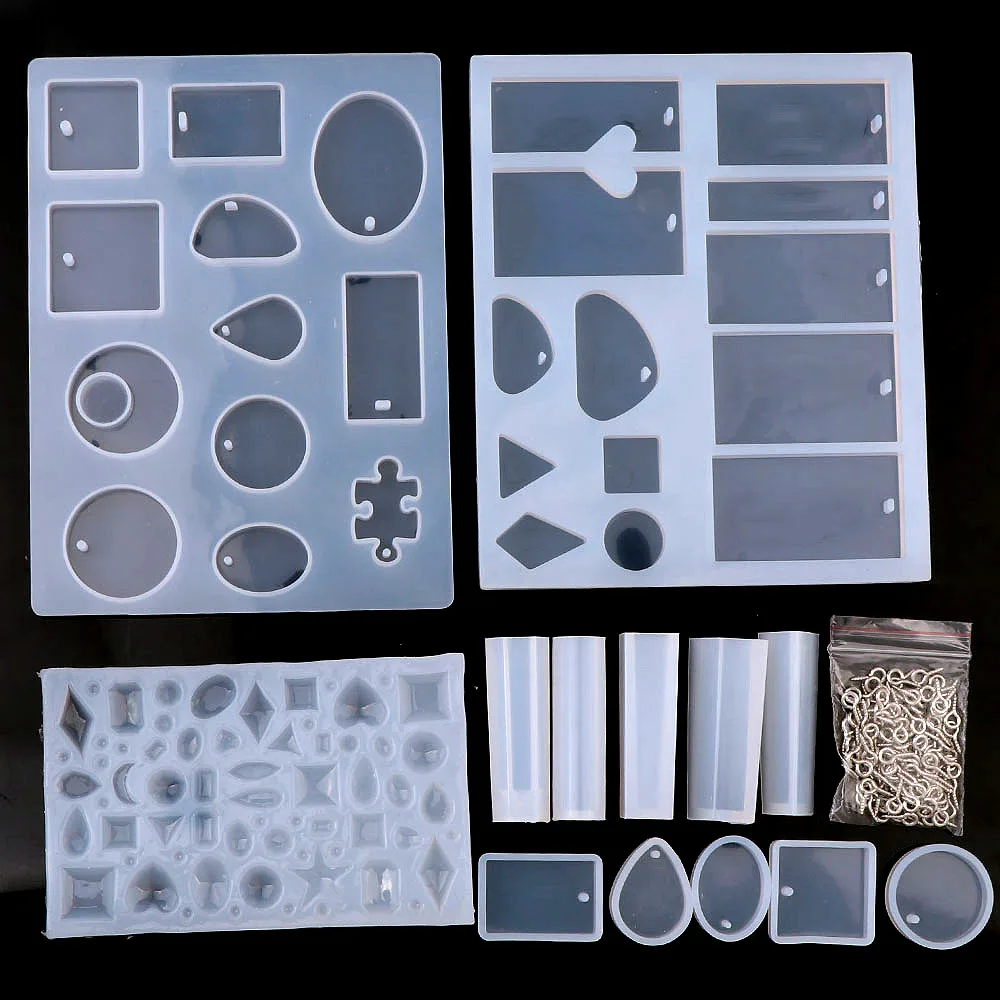 14 Pack Mix Jewelry Casting Molds Silicone Jewelry Molds With 100 Screw Eye Pins Mix UV Resin Mold Necklace Pendant Making
14 Pack Mix Jewelry Casting Molds Silicone Jewelry Molds With 100 Screw Eye Pins Mix UV Resin Mold Necklace Pendant Making