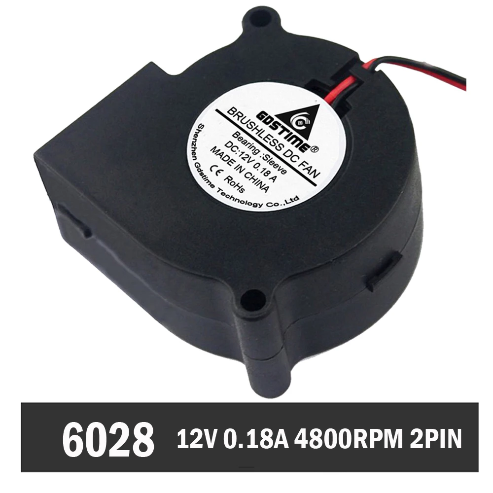 1pcs/lot Gdstime Black Fast Speed 60mm 12V 6028 60x28mm PC Computer Case DC Air Blower Fan
1pcs/lot Gdstime Black Fast Speed 60mm 12V 6028 60x28mm PC Computer Case DC Air Blower Fan