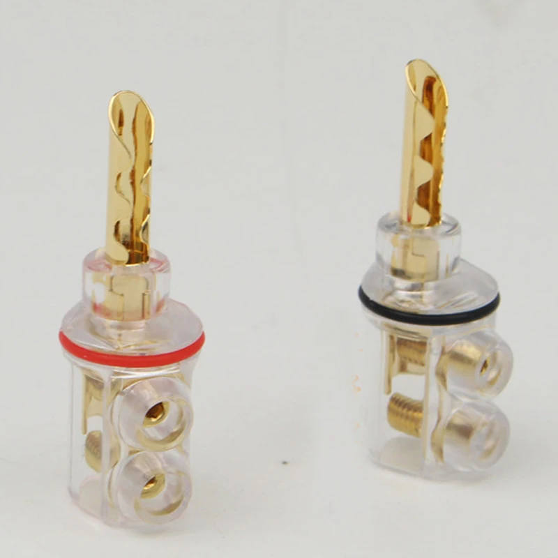 4pcs Hifi Audio Gold plated BFA banana Transparent Cover Audio Banana Plug for speaker cable
4pcs Hifi Audio Gold plated BFA banana Transparent Cover Audio Banana Plug for speaker cable