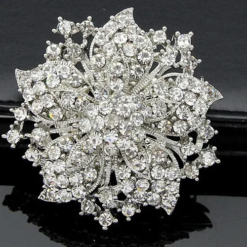 Hot Selling Elegant Clear Crystal Flower Wedding Bridal Dress Pin Brooches Special Jewelry Gift For Women
Hot Selling Elegant Clear Crystal Flower Wedding Bridal Dress Pin Brooches Special Jewelry Gift For Women