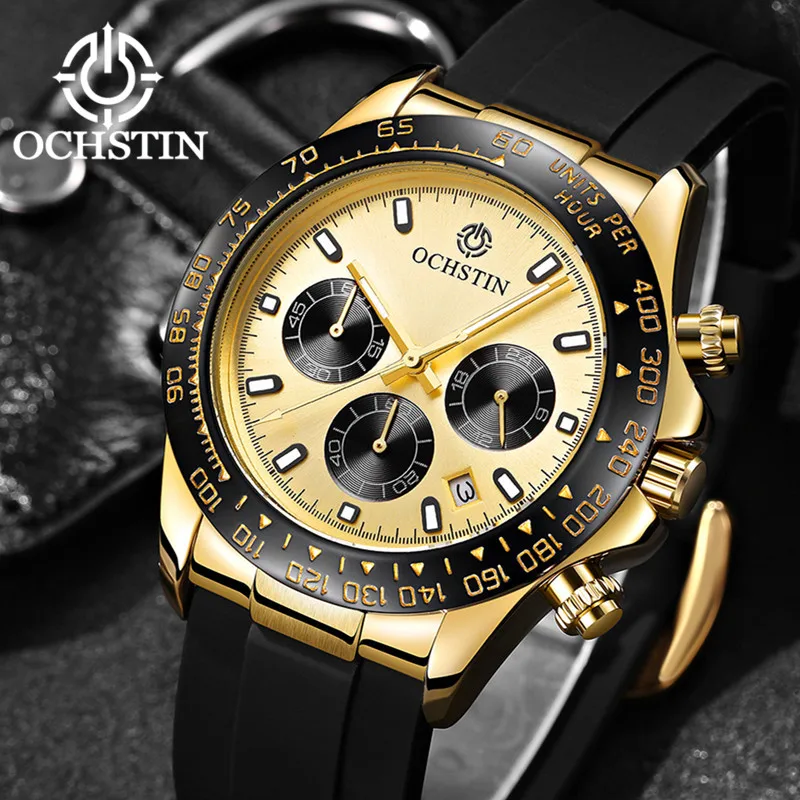 OCHSTIN Mens Watches Top Brand Luxury Silicone Strap Quartz Watch Fashion Casual Sport Watch Clock Wristwatch Relogio Masculino
OCHSTIN Mens Watches Top Brand Luxury Silicone Strap Quartz Watch Fashion Casual Sport Watch Clock Wristwatch Relogio Masculino