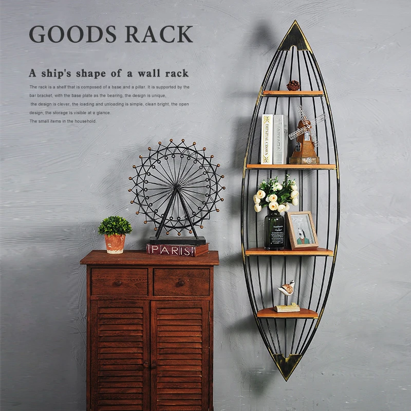 Vintage Iron Boat Shape Racks Living Room Bedroom Decorations Shop Cyber Cafe Wall Wall Decoration Pendant Jewelry
Vintage Iron Boat Shape Racks Living Room Bedroom Decorations Shop Cyber Cafe Wall Wall Decoration Pendant Jewelry