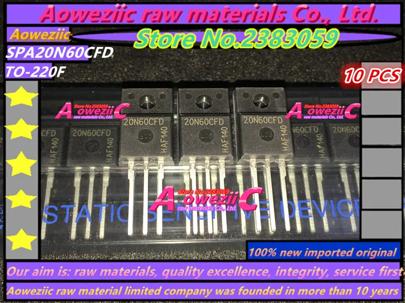 Aoweziic 100% новый импортный оригинальный SPA20N60CFD 20N60CFD TO-220F MOS FET 20A 600V
Aoweziic 100% новый импортный оригинальный SPA20N60CFD 20N60CFD TO-220F MOS FET 20A 600V