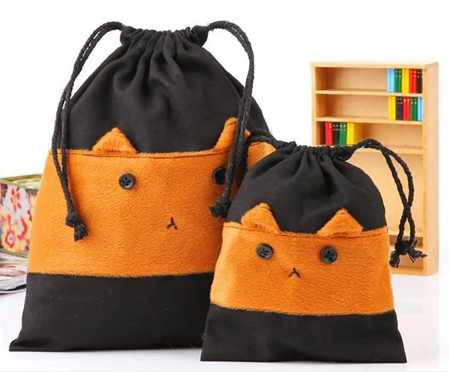 Creative cotton cloth grocery bags cute animal portable drawstring pouch beam port customized gifts
Creative cotton cloth grocery bags cute animal portable drawstring pouch beam port customized gifts