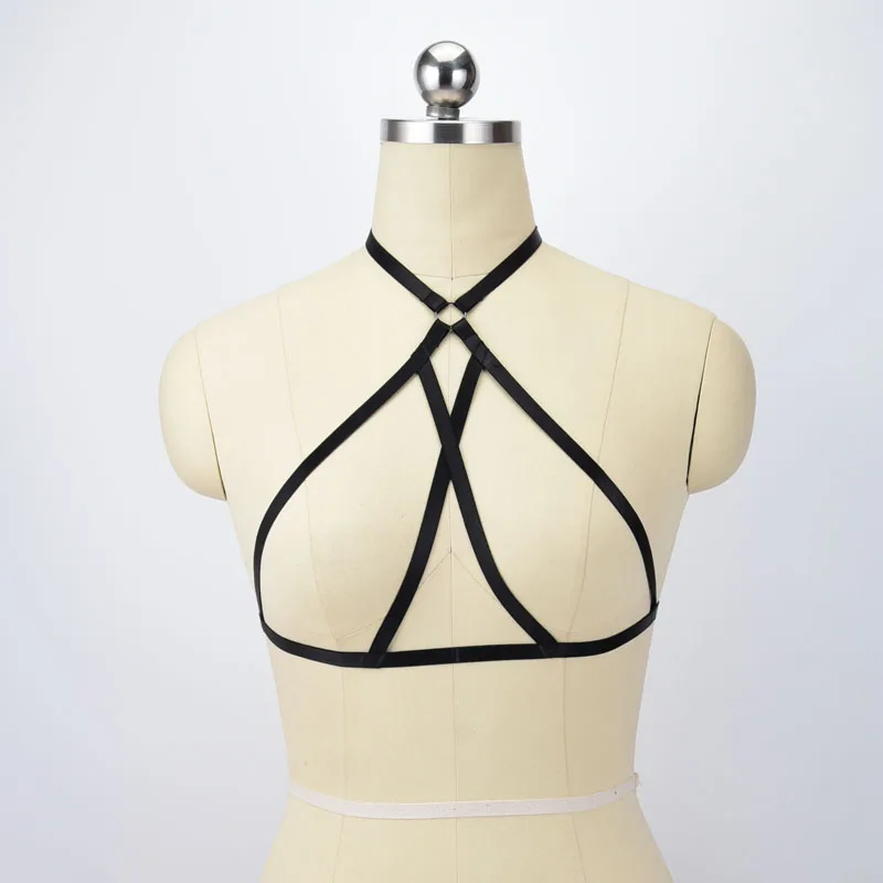 Goth Harness Bra Sexy Black Body Harness Harajuku Bondage Harness Lingerie Open Chest Cage Harness Lingerie Women's Fetish O0539
Goth Harness Bra Sexy Black Body Harness Harajuku Bondage Harness Lingerie Open Chest Cage Harness Lingerie Women's Fetish O0539