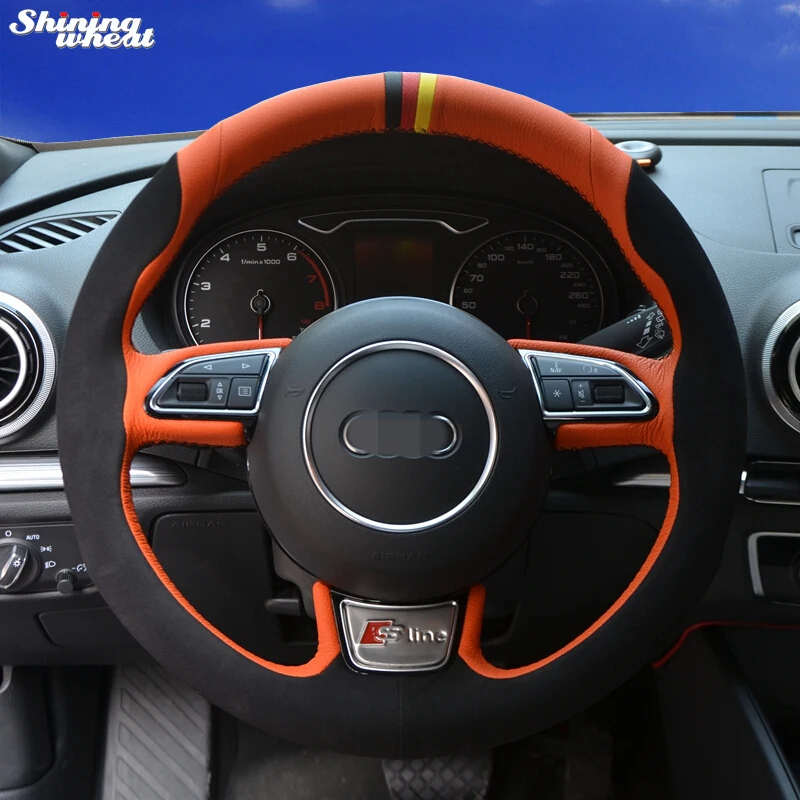 Shining wheat Black Suede Car Steering Wheel Cover for Audi A1 8X A3 8V Sportback A4 B8 Avant A5 8T A6 A8 D4 Q3 8U Q5 8R
Shining wheat Black Suede Car Steering Wheel Cover for Audi A1 8X A3 8V Sportback A4 B8 Avant A5 8T A6 A8 D4 Q3 8U Q5 8R