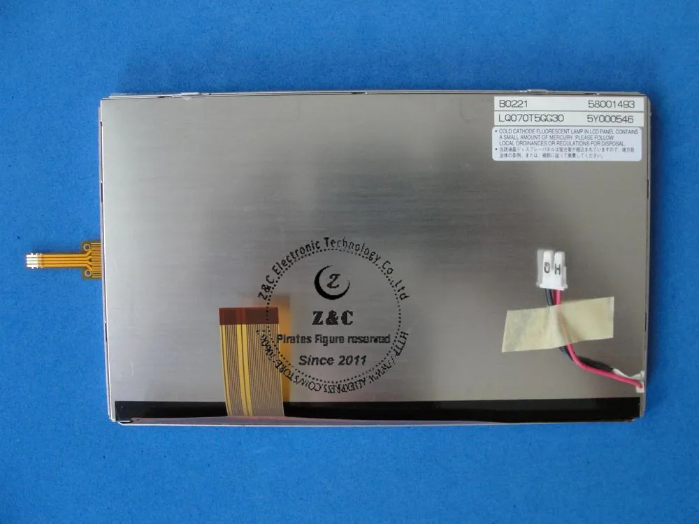 LQ070T5GG30 Brand New original 7.0 inch LCD screen panel for GPS navigation with touch screen digitizer
LQ070T5GG30 Brand New original 7.0 inch LCD screen panel for GPS navigation with touch screen digitizer