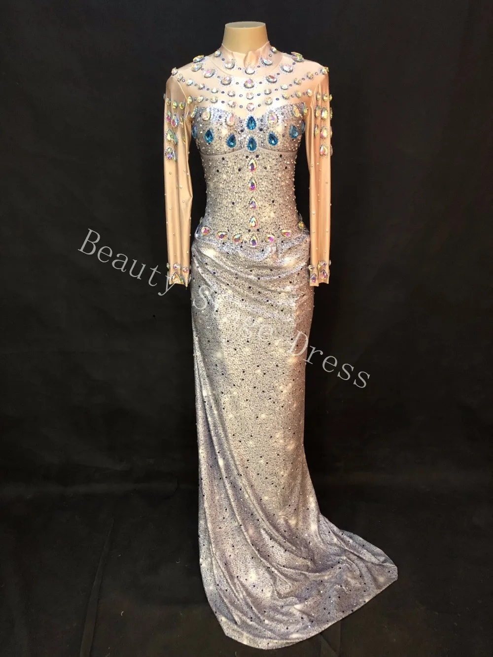 2 Style Crystals Sexy Bodysuit Bar Evening Party Performance Stretch Rhinestone Costume Female Singer Dancer Leotard Stage Wear
2 Style Crystals Sexy Bodysuit Bar Evening Party Performance Stretch Rhinestone Costume Female Singer Dancer Leotard Stage Wear