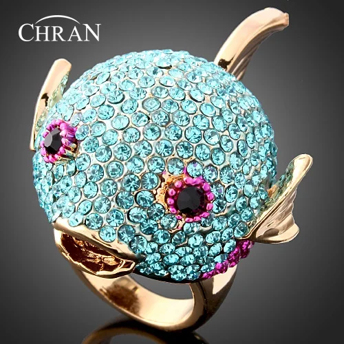 Очаровательные эмалированные кристаллы для женщин Chran золотого цвета, ширина ювелирные изделия кольца с животным, дизайн в виде рыбы, сваде...
Очаровательные эмалированные кристаллы для женщин Chran золотого цвета, ширина ювелирные изделия кольца с животным, дизайн в виде рыбы, сваде...