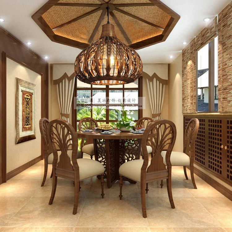 Southeast Asia Pendant Lights hand-woven lamps fashion restaurant restaurant lighting hotel non-standard engineering lights
Southeast Asia Pendant Lights hand-woven lamps fashion restaurant restaurant lighting hotel non-standard engineering lights