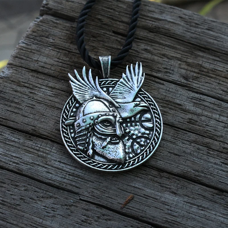 10pcs Odin Viking Raven Pendant – Norse God Head Necklace with Huginn and Muninn – Nordic Pagan Amulet for Men
10pcs Odin Viking Raven Pendant – Norse God Head Necklace with Huginn and Muninn – Nordic Pagan Amulet for Men