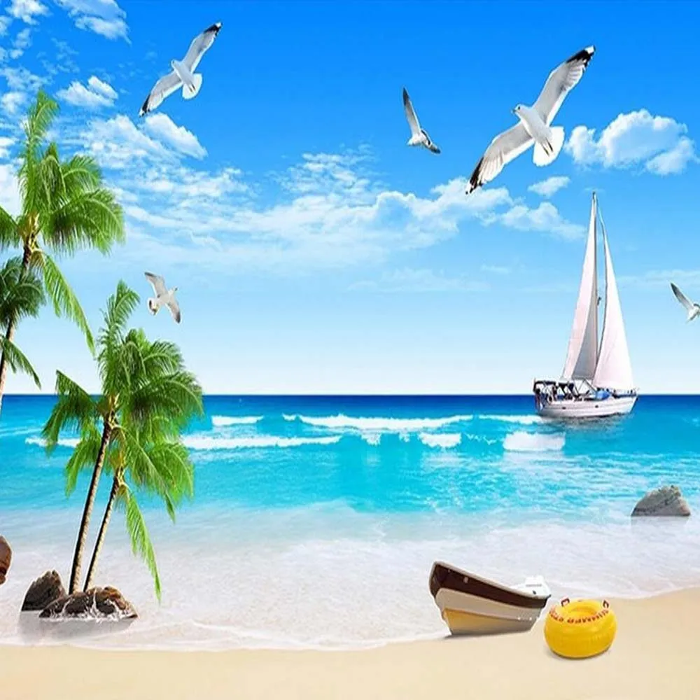 Mew Sea Beach Blue Sky Landscape Murals Wallpaper Living Room TV Background Wall Paper Roll papel mural 3d wall paper painting
Mew Sea Beach Blue Sky Landscape Murals Wallpaper Living Room TV Background Wall Paper Roll papel mural 3d wall paper painting