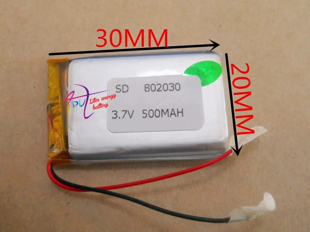 Size 802030 3.7V 500mah tablet battery with Protection Board For MP4 GSP Digital Products Free S
Size 802030 3.7V 500mah tablet battery with Protection Board For MP4 GSP Digital Products Free S
