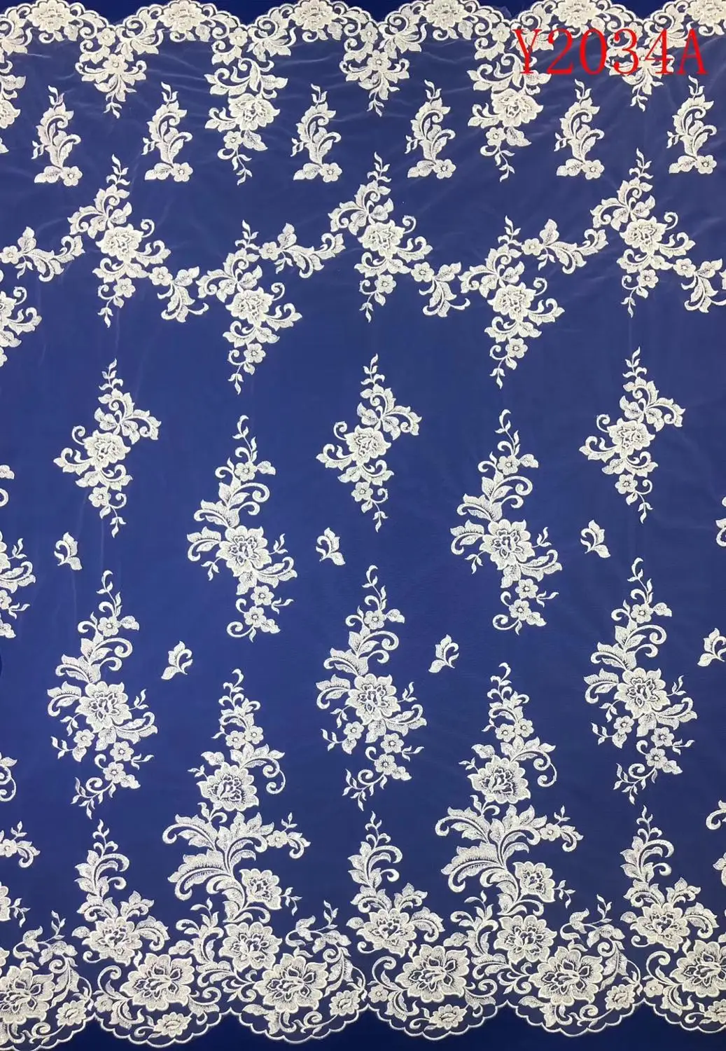 Y2034A Ivory Beaded Embroidery Lace Wedding Dress Fabric Nigerian Textile African Trimming Lace 10Yards/ lot
Y2034A Ivory Beaded Embroidery Lace Wedding Dress Fabric Nigerian Textile African Trimming Lace 10Yards/ lot