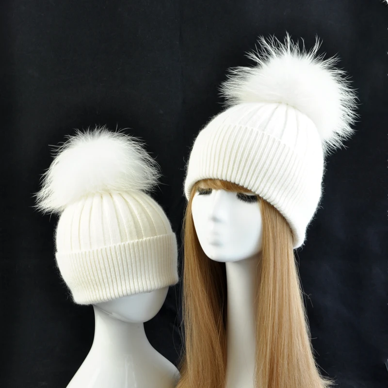 Real Fur Pompom Hat for Mom Baby Hats Winter Women Boy Girls Warm Caps Kids Cute Striped Knit Beanie Parental Suit Winter Hat
Real Fur Pompom Hat for Mom Baby Hats Winter Women Boy Girls Warm Caps Kids Cute Striped Knit Beanie Parental Suit Winter Hat