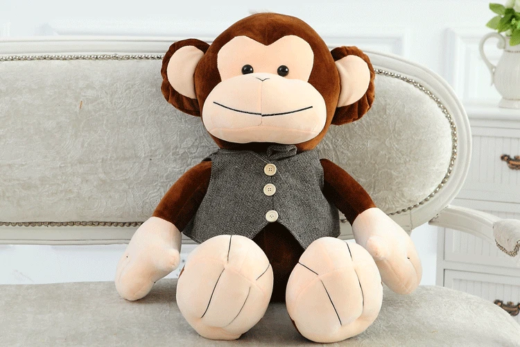 large 60cm brown monkey,gentleman monkey soft doll throw pillow Christmas gift b0912
large 60cm brown monkey,gentleman monkey soft doll throw pillow Christmas gift b0912