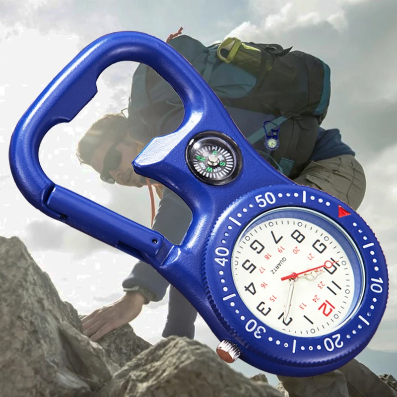 Clip-On Carabiner Pocket Watch Men Compass Bottle Opener For Doctor Luminous Outdoor Sport Climbing Watches
Clip-On Carabiner Pocket Watch Men Compass Bottle Opener For Doctor Luminous Outdoor Sport Climbing Watches