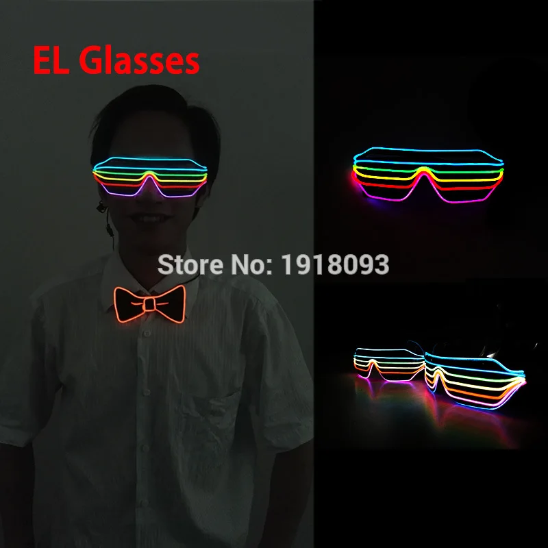 New design multicolor Sound active EL Wire Shutter Shaped Glasses LED neon light For Festival Party decoration
New design multicolor Sound active EL Wire Shutter Shaped Glasses LED neon light For Festival Party decoration