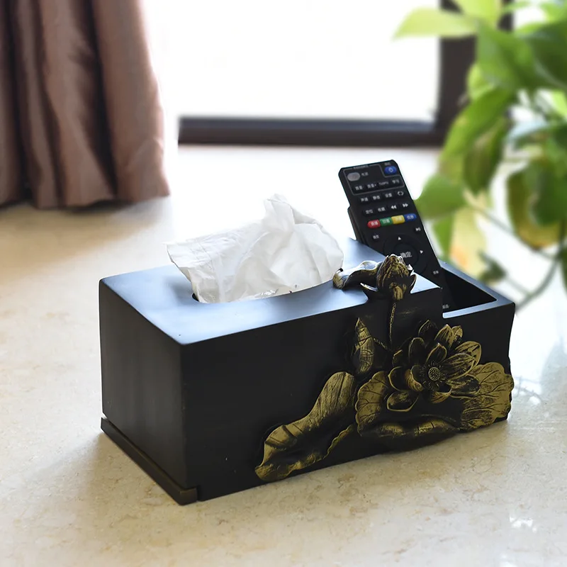 Chinese style household supplies tissue box ornaments Antique art living room office lotus rectangular box
Chinese style household supplies tissue box ornaments Antique art living room office lotus rectangular box