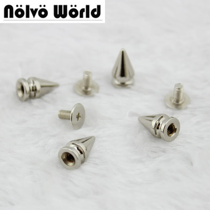 12*7mm turriform head silver studs use for punk bag hardware alloy bracelet metal rivet screw accessories nickel screwed spikes
12*7mm turriform head silver studs use for punk bag hardware alloy bracelet metal rivet screw accessories nickel screwed spikes