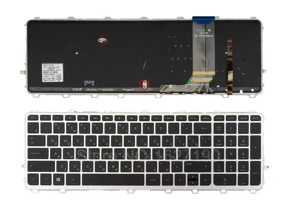 RU/Russian Laptop Keyboard for HP ENVY 15-j Series SILVER FRAME BLACK( BLACKlit, For Win8) PN: 9Z.N9HBV.40R 6037B0093222
RU/Russian Laptop Keyboard for HP ENVY 15-j Series SILVER FRAME BLACK( BLACKlit, For Win8) PN: 9Z.N9HBV.40R 6037B0093222