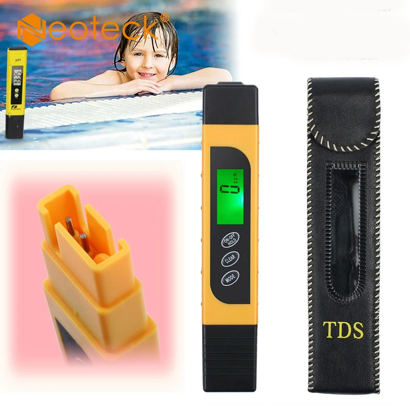 Цифровой тестер качества воды Neoteck TDS с ЖК-дисплеем, измеритель чистоты воды с подсветкой, 0-9990 PPM тестер чистоты воды
Цифровой тестер качества воды Neoteck TDS с ЖК-дисплеем, измеритель чистоты воды с подсветкой, 0-9990 PPM тестер чистоты воды