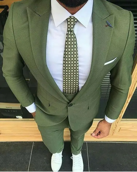Green Men Suits Slim Fit Street Wear Smart Business Blazer Custom Wedding Party Prom Suits For Men 2 Pieces Men Suits With Pants
Green Men Suits Slim Fit Street Wear Smart Business Blazer Custom Wedding Party Prom Suits For Men 2 Pieces Men Suits With Pants