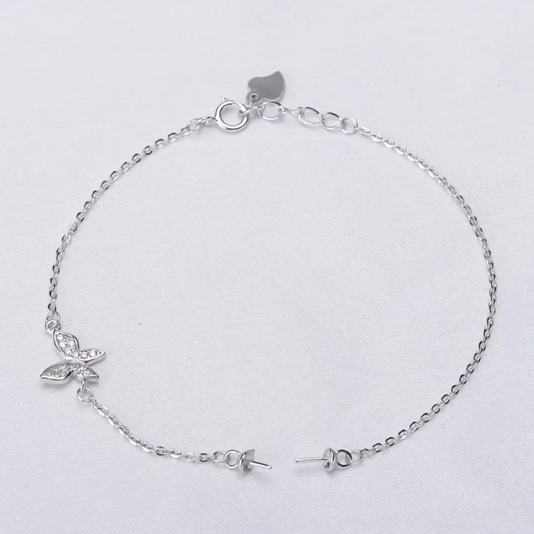 Beautiful Butterfly Pearl Bracelet Jewelry Findings&Components S925 Sterling Silver Bracelet Accessory Silver&Gold 3Pcs/Lot
Beautiful Butterfly Pearl Bracelet Jewelry Findings&Components S925 Sterling Silver Bracelet Accessory Silver&Gold 3Pcs/Lot