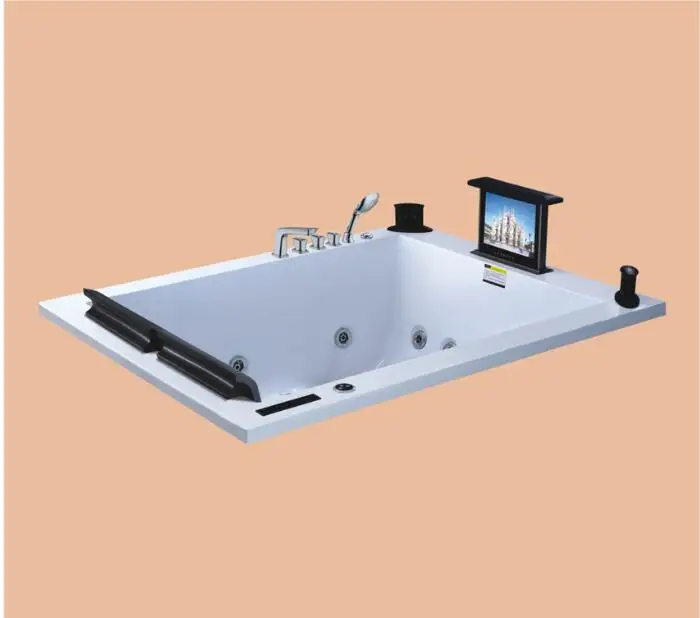 1900mm Drop-in Fiberglass whirlpool Bathtub Acrylic Hydromassage Embedded Surfing Tub With TV Set NS6022A
1900mm Drop-in Fiberglass whirlpool Bathtub Acrylic Hydromassage Embedded Surfing Tub With TV Set NS6022A