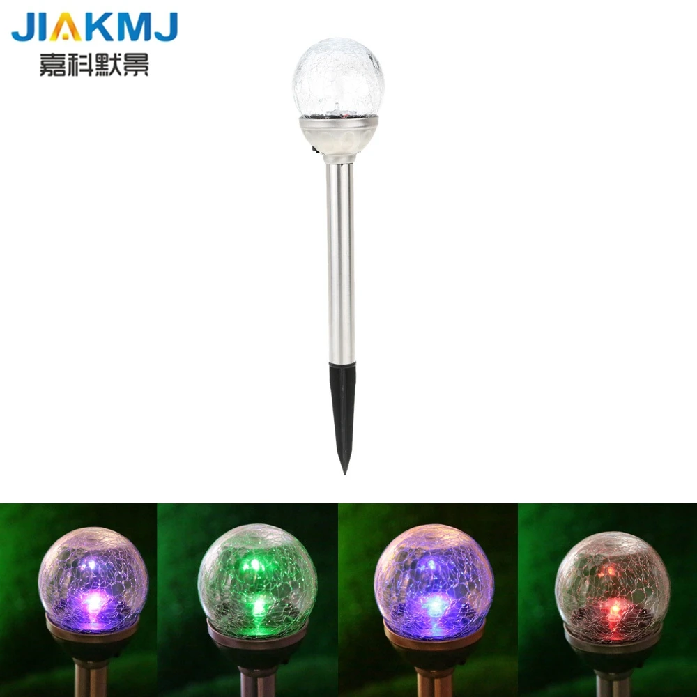 2pcs RGB Color Gradual Changing Solar Crackle Glass Ball LED Lawn Lamp Light Lampada Led Solar Light with Stainless Steel Stake
2pcs RGB Color Gradual Changing Solar Crackle Glass Ball LED Lawn Lamp Light Lampada Led Solar Light with Stainless Steel Stake