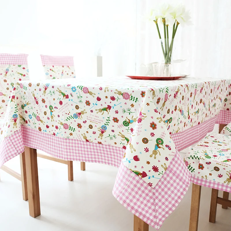 Brand Sizes Cartoon Bunny Plaid Patchwork Print Pastoral cotton table cloth table cover tablecloth covers for table decoration
Brand Sizes Cartoon Bunny Plaid Patchwork Print Pastoral cotton table cloth table cover tablecloth covers for table decoration